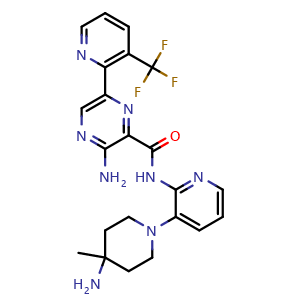 Chemical structure of Darovasertib , CAS 1874276-76-2, AChemBlock Y230583