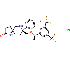 Chemical structure of Rolapitant hydrochloride , CAS 858102-79-1, AChemBlock Y230604