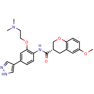 Chemical structure of Chroman 1 , CAS 1273579-40-0, AChemBlock Y230626