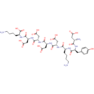 Chemical structure of FLAG peptide , CAS 98849-88-8, AChemBlock Y230652