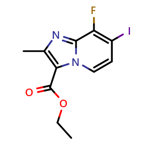 ethyl 8-fluoro-7-iodo-2-methylimidazo[1,2-a]pyridine-3-carboxylate