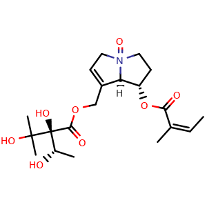 Chemical structure of Heliosupine N-oxide , CAS 31701-88-9, AChemBlock Y230685