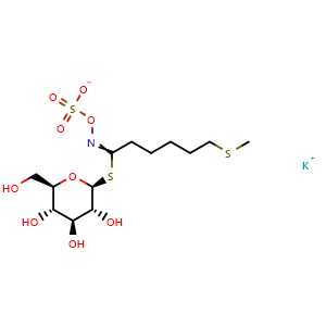 Chemical structure of Glucoberteroin potassium salt , CAS 245550-65-6, AChemBlock Y230691