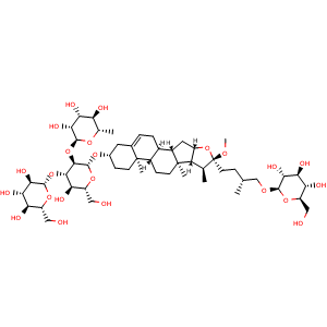 Chemical structure of Methyl protogracillin , CAS 54522-53-1, AChemBlock Y230701