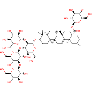 Chemical structure of Araloside X , CAS 344911-90-6, AChemBlock Y230704