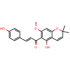 Chemical structure of Xanthohumol C , CAS 189299-05-6, AChemBlock Y230716