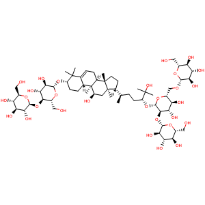 Chemical structure of Isomogroside V , CAS 1126032-65-2, AChemBlock Y230723