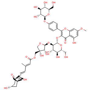 Chemical structure of Complanatoside C , AChemBlock Y230735