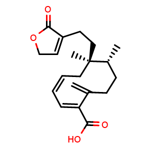Chemical structure of 15-Deoxypulic acid , CAS 95523-05-0, AChemBlock Y230745