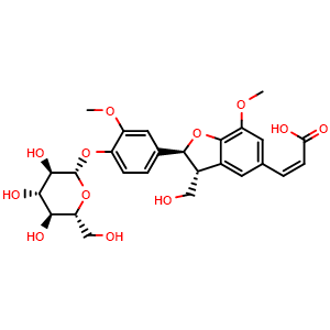 Chemical structure of cis-Aegineoside , AChemBlock Y230749