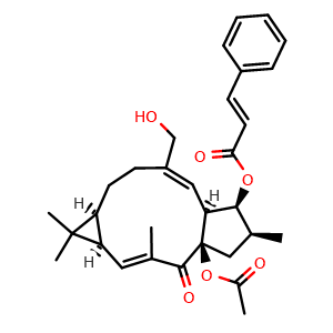 Chemical structure of Euphorbia factor L22 , CAS 1613700-09-6, AChemBlock Y230752