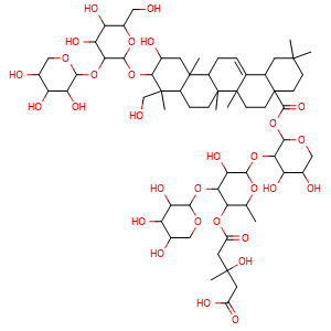 Chemical structure of Secotubeimoside I , CAS 106235-32-9, AChemBlock Y230757