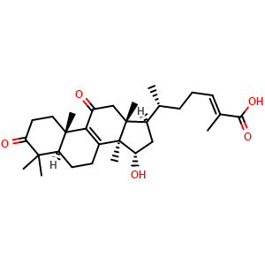 Chemical structure of Ganolucidic acid E , CAS 114567-50-9, AChemBlock Y230771