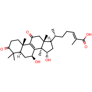 Chemical structure of Ganoderic acid GS-2 , CAS 1206781-65-8, AChemBlock Y230772