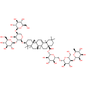 Chemical structure of Raddeanoside R18 , CAS 781676-86-6, AChemBlock Y230783