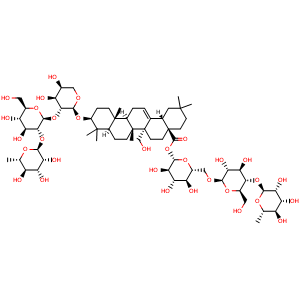 Chemical structure of Raddeanoside R9 , CAS 124961-62-2, AChemBlock Y230786