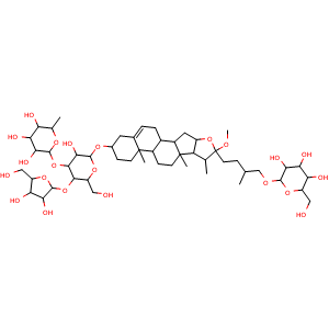 Chemical structure of Polyphyllin G , CAS 76296-75-8, AChemBlock Y230797