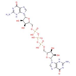 Chemical structure of GpppG , CAS 6674-45-9, AChemBlock Y230859