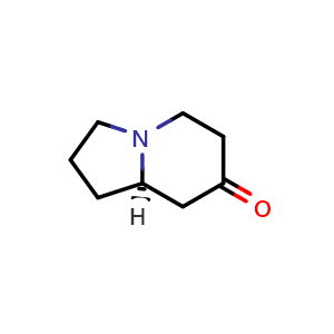 Chemical structure of (8aR)-Hexahydro-7(1H)-indolizinone , CAS 2289579-60-6, AChemBlock Y230936