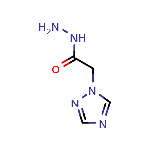 Chemical structure of 2-(1H-1,2,4-triazol-1-yl)acetohydrazide , CAS 56563-02-1, AChemBlock Y231053