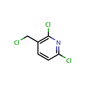 Chemical structure of 2,6-dichloro-5-pyridylmethyl chloride , CAS 41789-37-1, AChemBlock Y231093