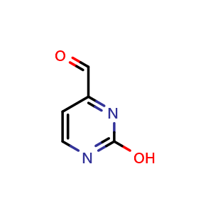 Chemical structure of 2-Hydroxy-4-pyrimidinecarboxaldehyde , CAS 950514-12-2, AChemBlock Y231147