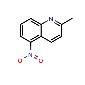 Chemical structure of 2-methyl-5-nitroquinoline , CAS 23877-94-3, AChemBlock Y231151