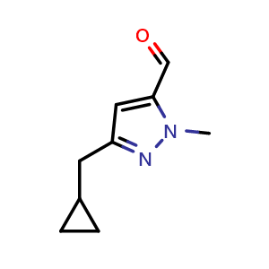 3-(cyclopropylmethyl)-1-methyl-1H-pyrazole-5-carbaldehyde