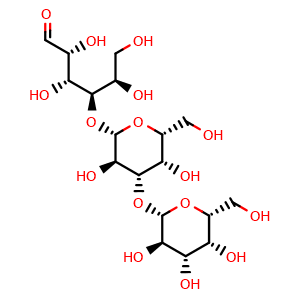 Chemical structure of 3'-Galactosyllactose , CAS 32694-82-9, AChemBlock Y231205