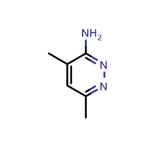 Chemical structure of 4,6-dimethylpyridazin-3-amine , CAS 17258-21-8, AChemBlock Y231230