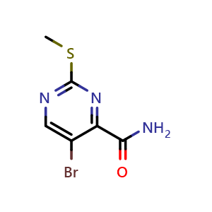 5-Bromo-2-(methylthio)pyrimidine-4-carboxamide