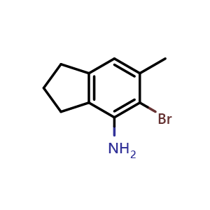 5-bromo-2,3-dihydro-6-methyl-1H-inden-4-amine