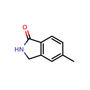 Chemical structure of 5-methylisoindolin-1-one , CAS 65399-03-3, AChemBlock Y231315
