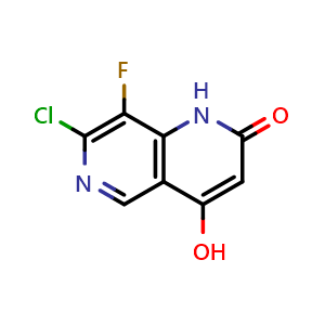 7-chloro-8-fluoro-4-hydroxy-1,6-naphthyridin-2(1H)-one
