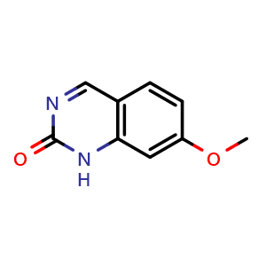 Chemical structure of 7-methoxy-2(1H)-quinazolinone , CAS 91099-24-0, AChemBlock Y231367