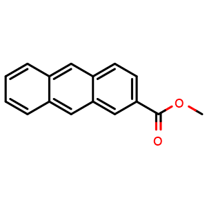 Chemical structure of Anthracene-2-carboxylic acid methyl ester , CAS 25308-60-5, AChemBlock Y231386