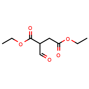 Chemical structure of Diethyl 2-formylsuccinate , CAS 5472-38-8, AChemBlock Y231393