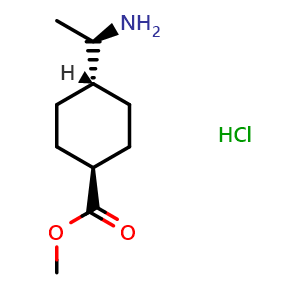 methyl (1R,4r)-4-((R)-1-aminoethyl)cyclohexane-1-carboxylate hydrochloride