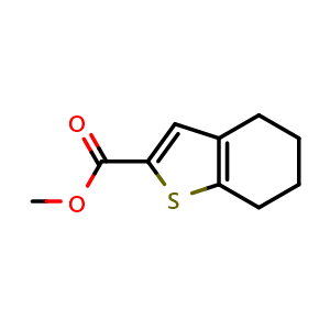 Chemical structure of methyl 4,5,6,7-tetrahydro-1-benzothiophene-2-carboxylate , CAS 91489-09-7, AChemBlock Y231438