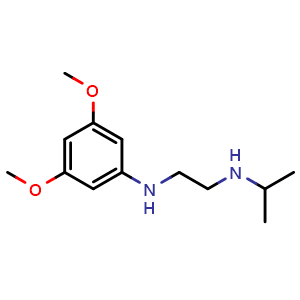 Chemical structure of N-(2-(isopropylamino)ethyl)-3,5-dimethoxybenzenamine , CAS 2504933-33-7, AChemBlock Y231466