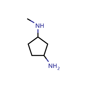 Chemical structure of N1-methylcyclopentane-1,3-diamine , CAS 1510453-97-0, AChemBlock Y231479