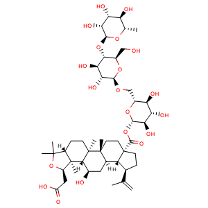 Chemical structure of Isochiisanoside , CAS 105591-35-3, AChemBlock Y231574