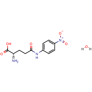 Chemical structure of (S)-2-Amino-5-((4-nitrophenyl)amino)-5-oxopentanoic acid hydrate , CAS 122864-94-2, AChemBlock Y231603