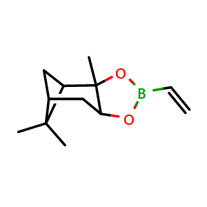 Chemical structure of (+)-Vinylboronic acid pinanediol ester , CAS 132488-71-2, AChemBlock Y231633