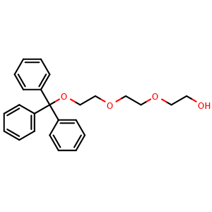 Chemical structure of Tr-PEG3-OH , CAS 133699-09-9, AChemBlock Y231639