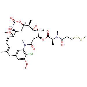 Chemical structure of DM1-SMe , CAS 138148-68-2, AChemBlock Y231657