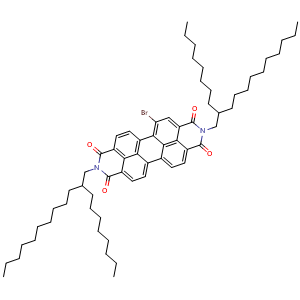 Chemical structure of PDI-C8C12-Br , CAS 1449429-74-6, AChemBlock Y231685