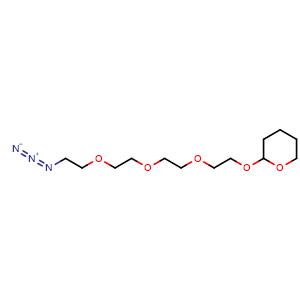Chemical structure of Azido-PEG4-THP , CAS 145927-74-8, AChemBlock Y231688