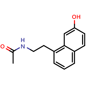 Chemical structure of 7-Desmethyl-agomelatine , CAS 152302-45-9, AChemBlock Y231696