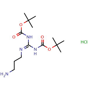 Carbamic acid, [(3-aminopropyl)carbonimidoyl]bis-, bis(1,1-dimethylethyl) ester, monohydrochloride